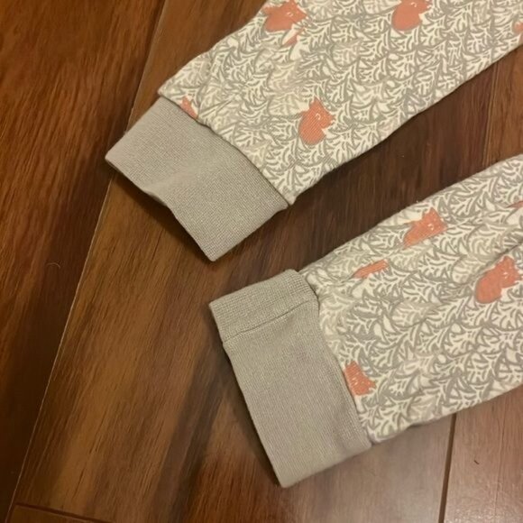 Toddler Pajama Set Bear & Tree Pattern Long Sleeve Cotton Unisex Sleepwear - Picture 8 of 9